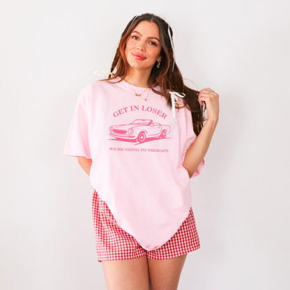 🚗 Get in Loser Mean Girls Therapy Tee