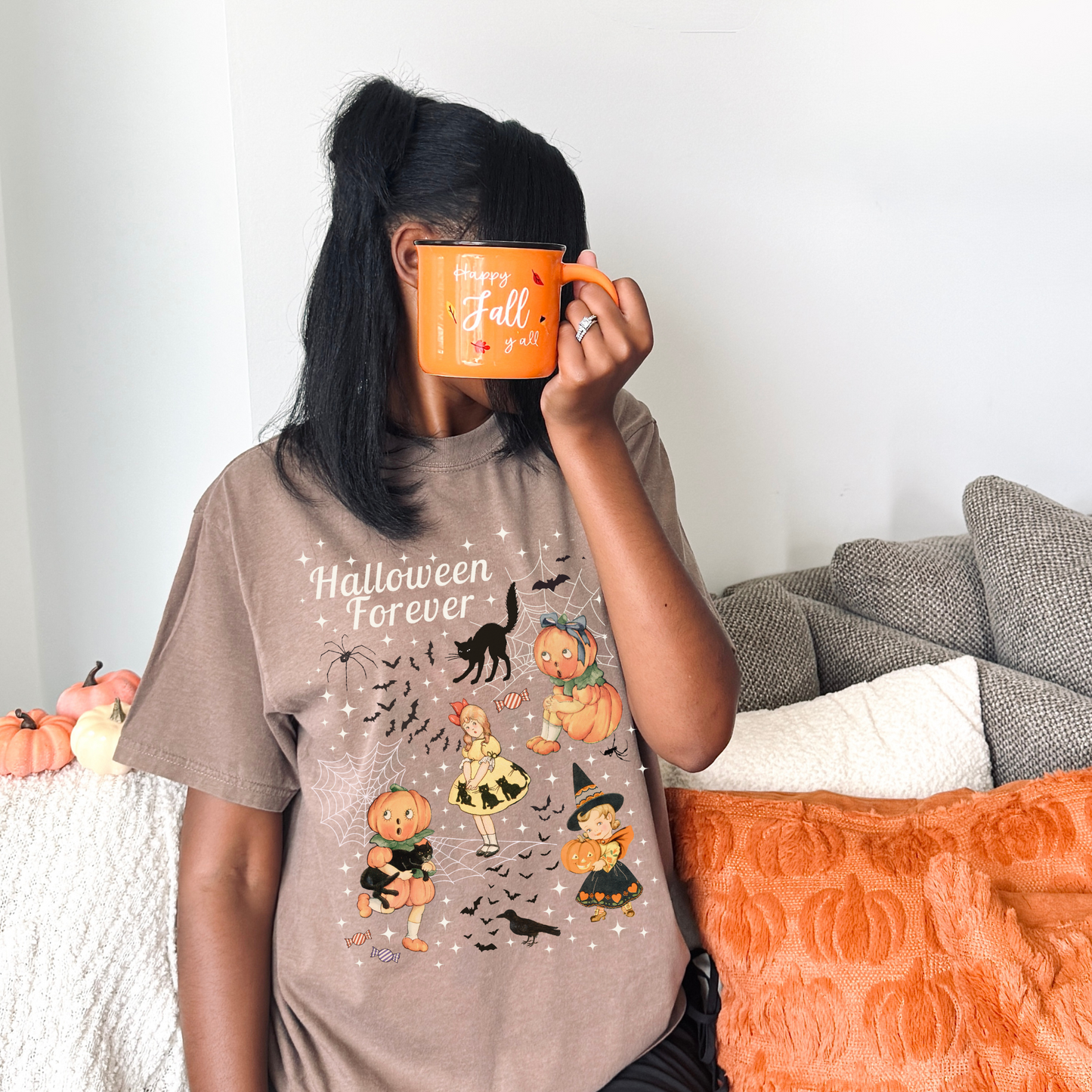 HALLOWEEN FOREVER VINTAGE Spooky Fall Tee
