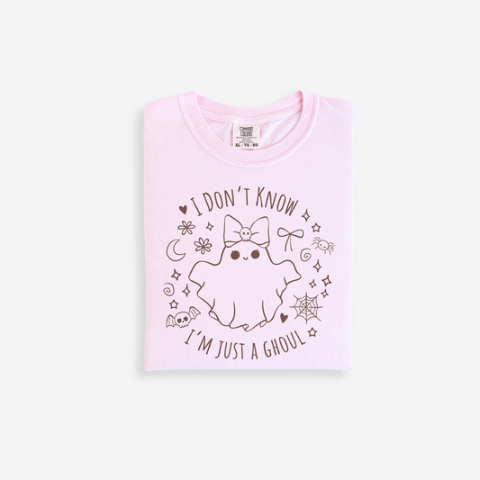 JUST A GHOUL Charli XCX Brat Lyrics Cute Halloween Tee