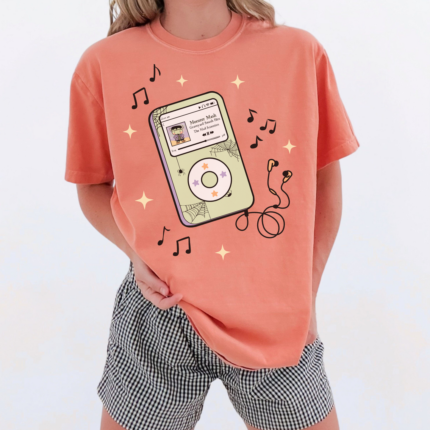MONSTER MASH IPOD Nostalgic Halloween Tee
