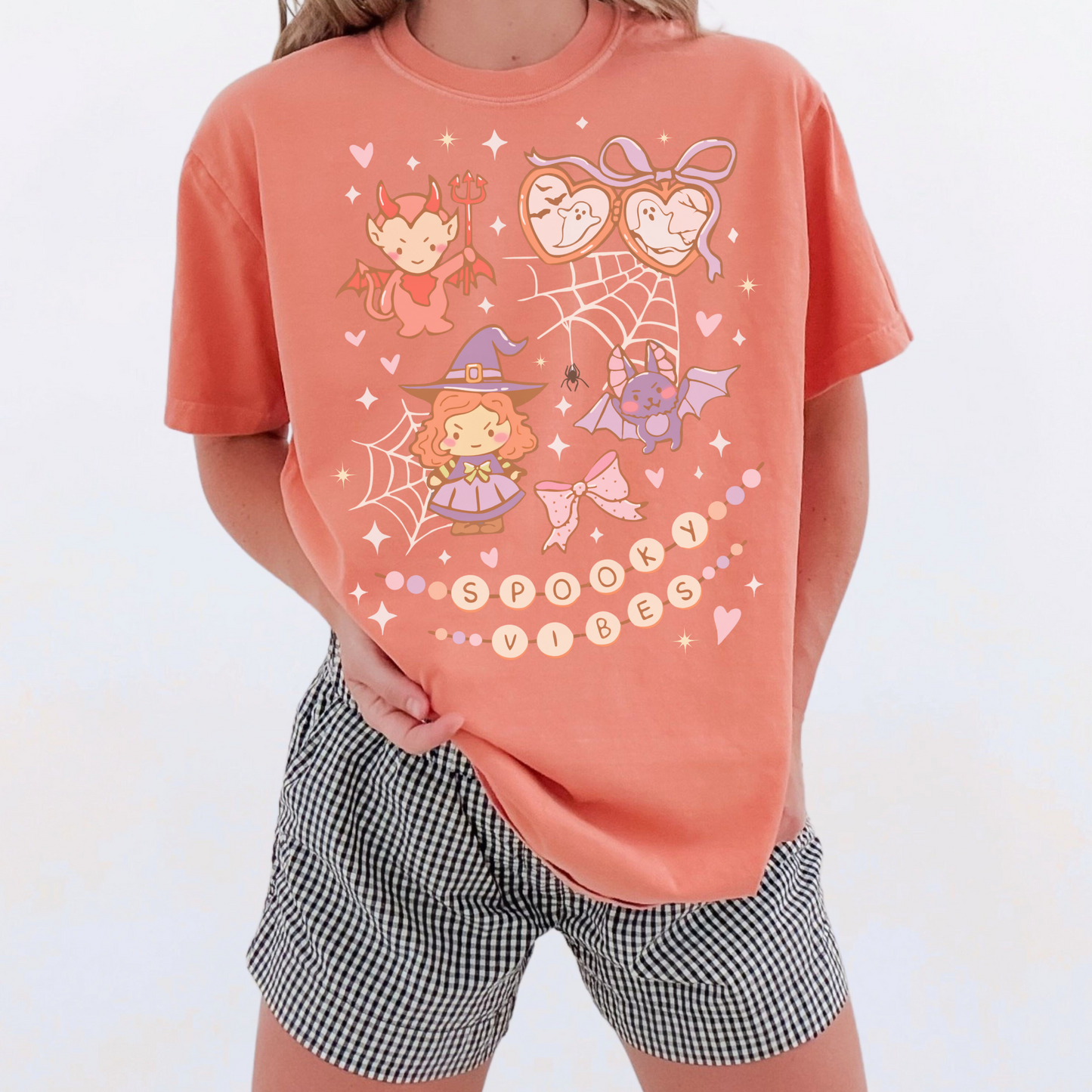 SPOOKY VIBES CUTE Pastel Halloween Tee