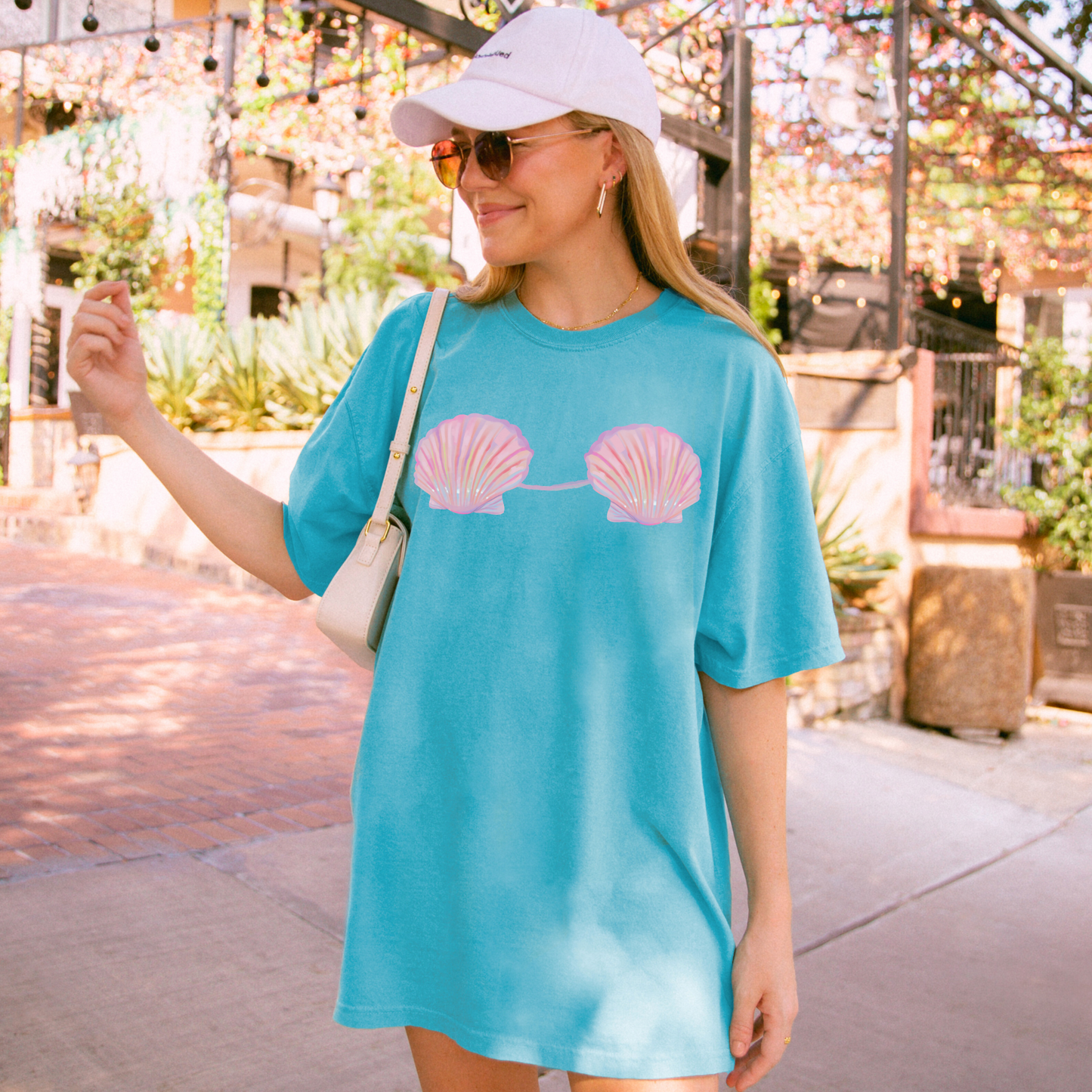 🧜‍♀️ Mermaid Shell Bra Ocean Fantasy Tee