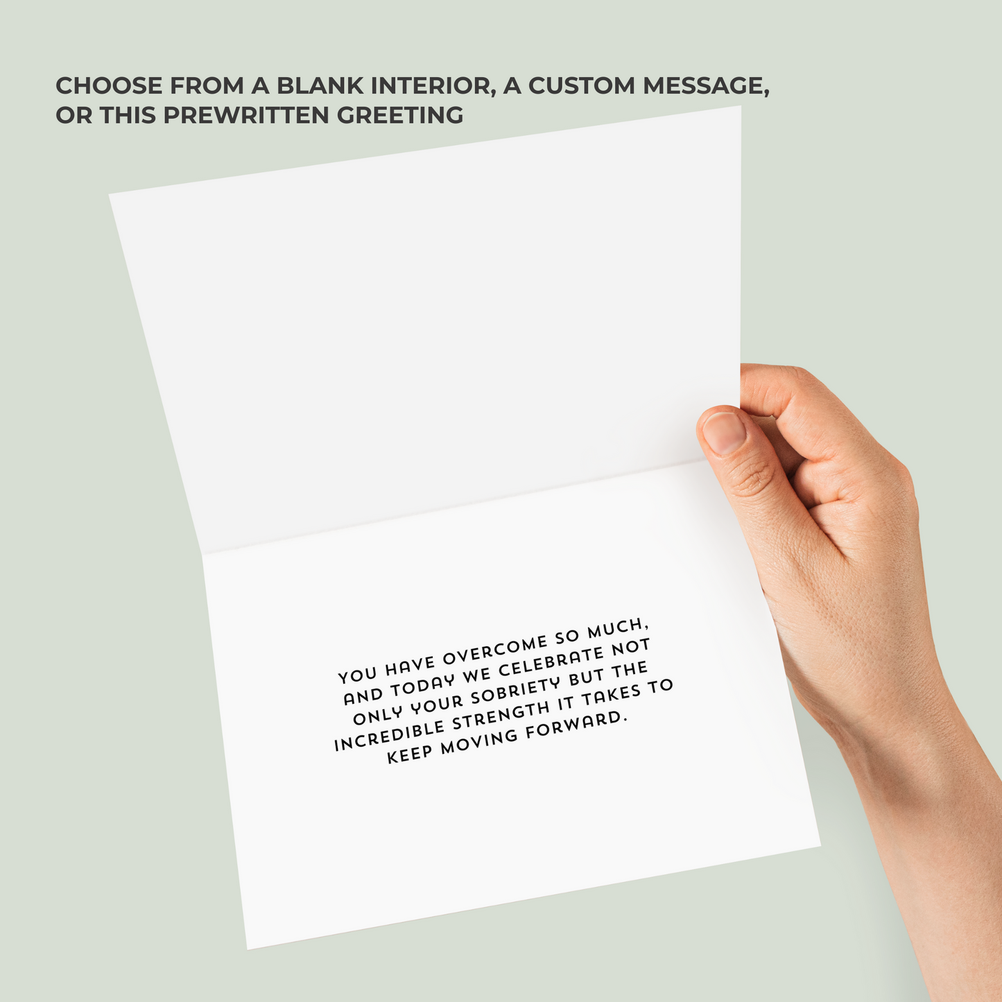 💪🏼 Sober Birthday Supportive Celebration Card