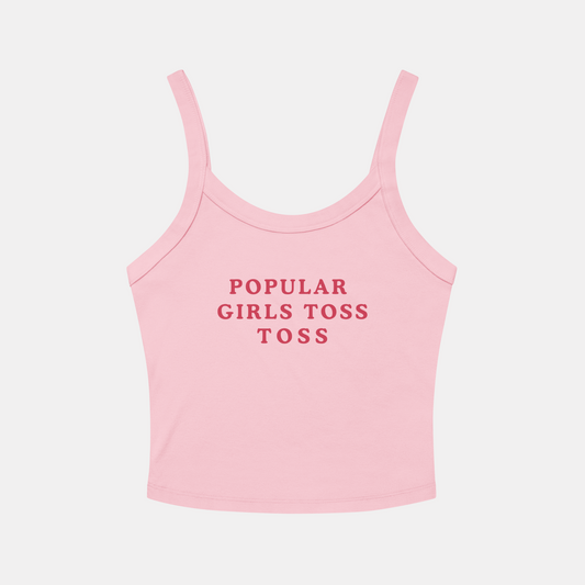 🎀 Popular Girls Toss Toss Glinda Wicked Inspired Micro-Rib Tank Top
