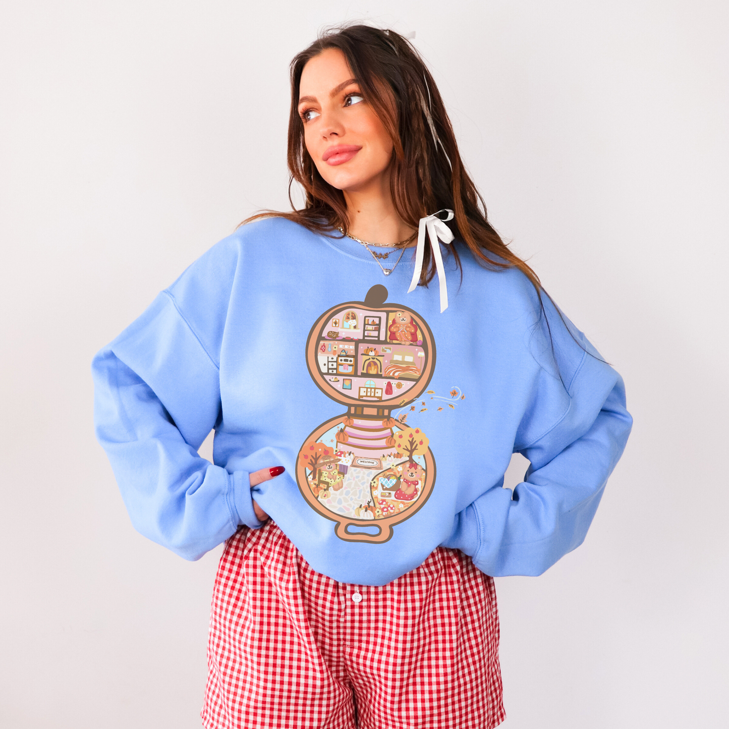 POCKET-SIZED COZY Fall Pumpkin Nostalgic Sweatshirt