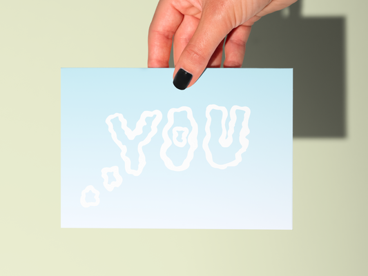 Thinking of You Handmade Watercolor Greeting Card