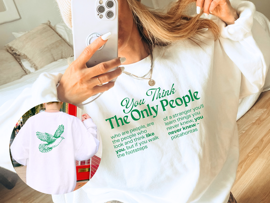 🌳 Colors of the Wind Sweatshirt – Dove Art & Inspirational Quote Graphic Tee