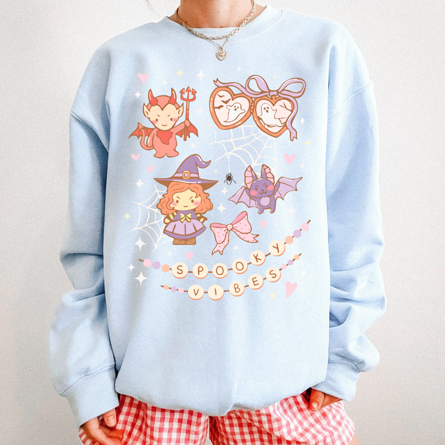 SPOOKY VIBES CUTE Pastel Halloween Sweatshirt