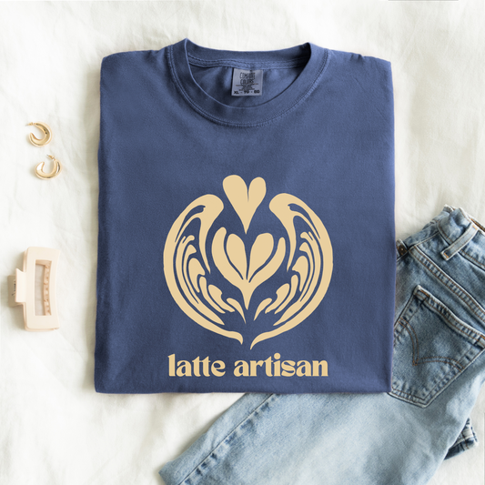 ☕ Latte Artisan Coffee Lover Barista Tee
