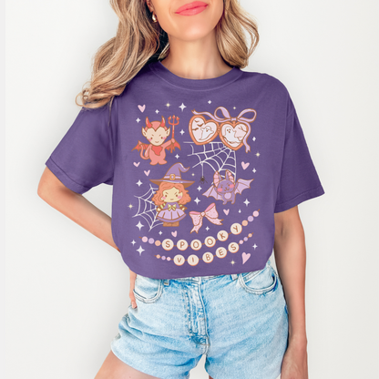SPOOKY VIBES CUTE Pastel Halloween Tee