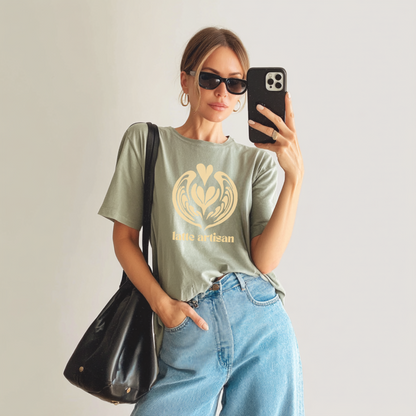 ☕ Latte Artisan Coffee Lover Barista Tee