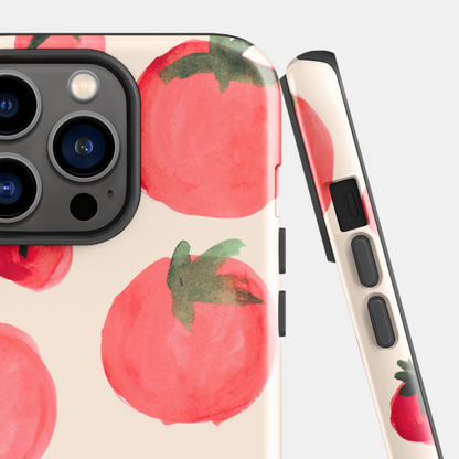 TOMATO POMODORO WATERCOLOR Tough Case for iPhone