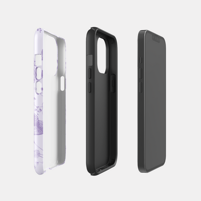 Three phone cases shown from different angles on a light gray background
