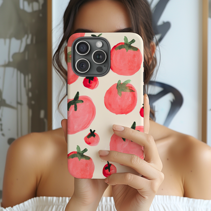 TOMATO POMODORO WATERCOLOR Tough Case for iPhone