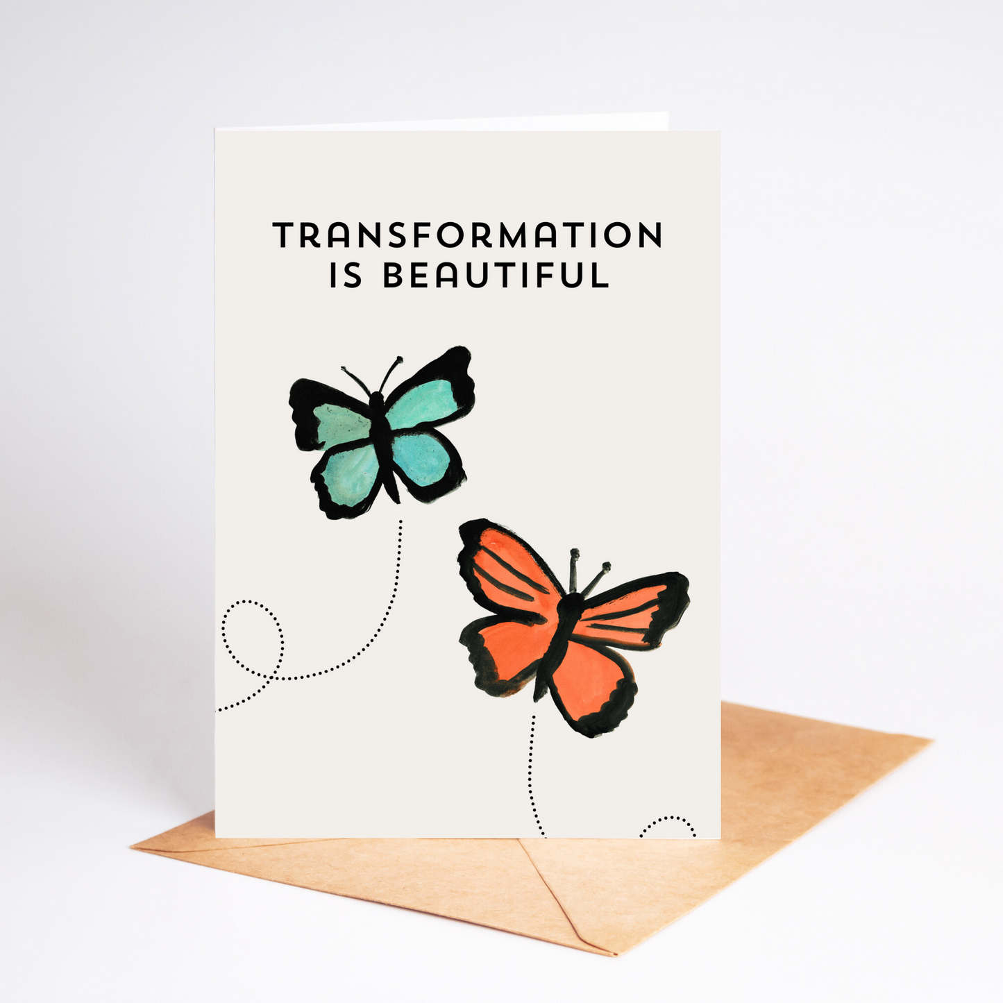 🦋 Transformation Support Watercolor Butterfly Card