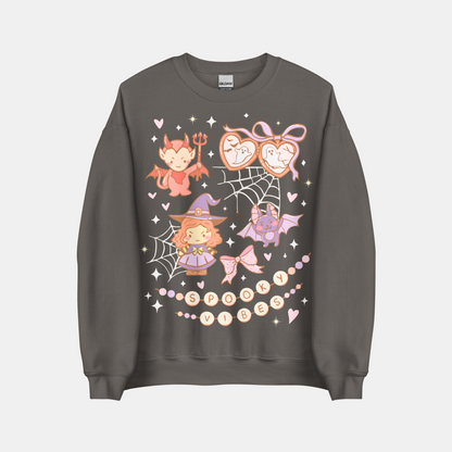 SPOOKY VIBES CUTE Pastel Halloween Sweatshirt