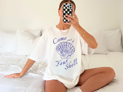 🐚 Seashell Mental Health Statement Tee