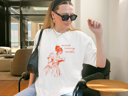 📖 Award Winning Reader Book Lover Tee