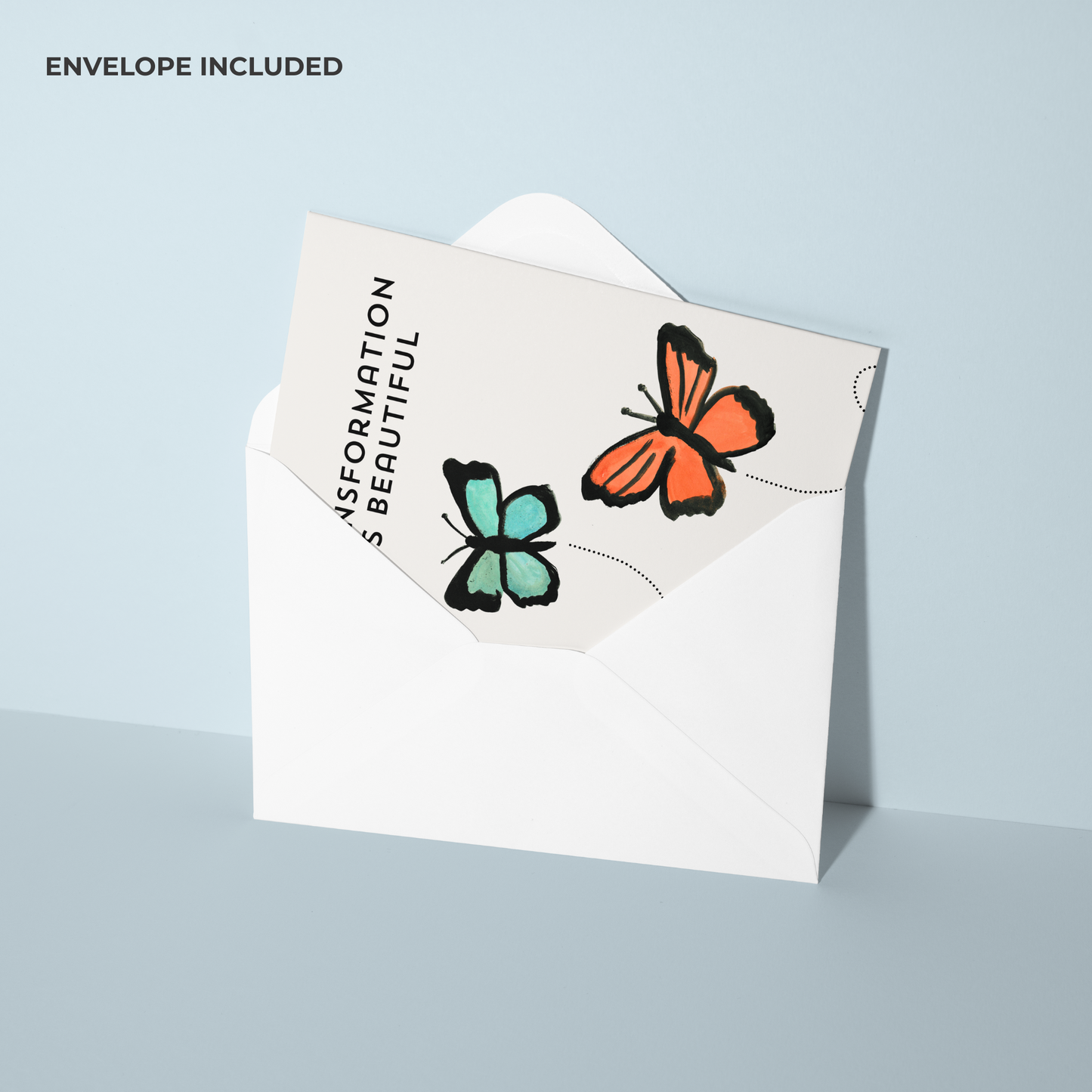🦋 Transformation Support Watercolor Butterfly Card