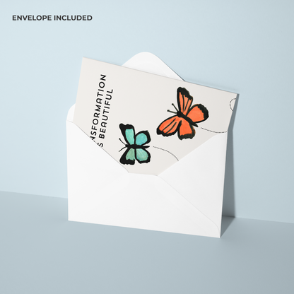 🦋 Transformation Support Watercolor Butterfly Card