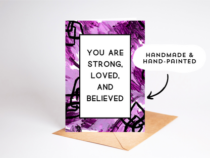 Survivor Support Handmade Greeting Card