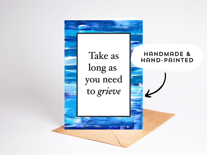 Sympathy Handmade Greeting Card for Grief and Loss