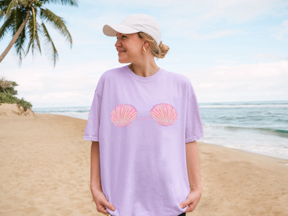🧜‍♀️ Mermaid Shell Bra Ocean Fantasy Tee