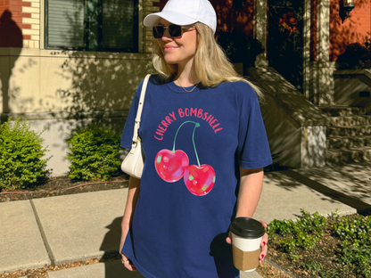 🍒 Cherry Bombshell Glossy Fruit Tee
