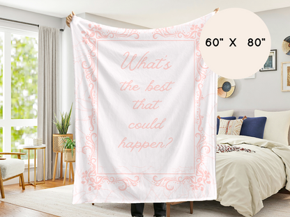 Positive Message Soft Throw Blanket – 60"x80" Vintage-Inspired Decor