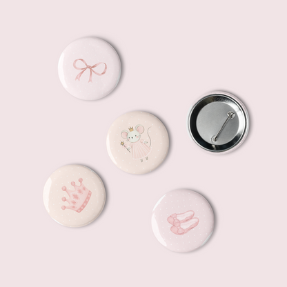 🫧  Glinda-Inspired Pastel Wicked Pin Set (5-Pack)
