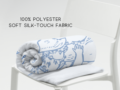 Sentimental Long-Distance Hug Soft Throw Blanket – 60x80" Vintage Style Thoughtful Gift