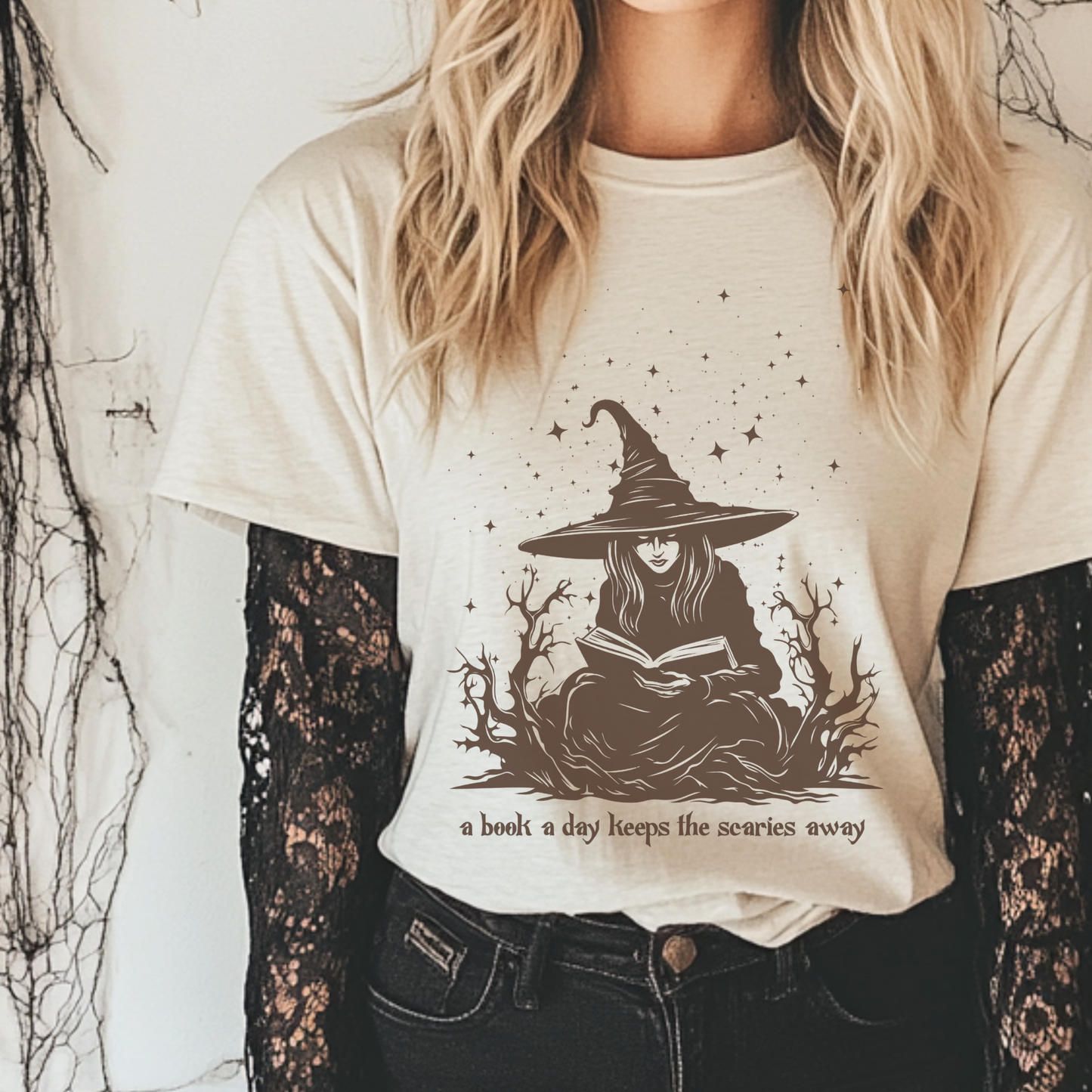 BOOKISH WHIMSICAL WITCH Fall & Halloween Tee