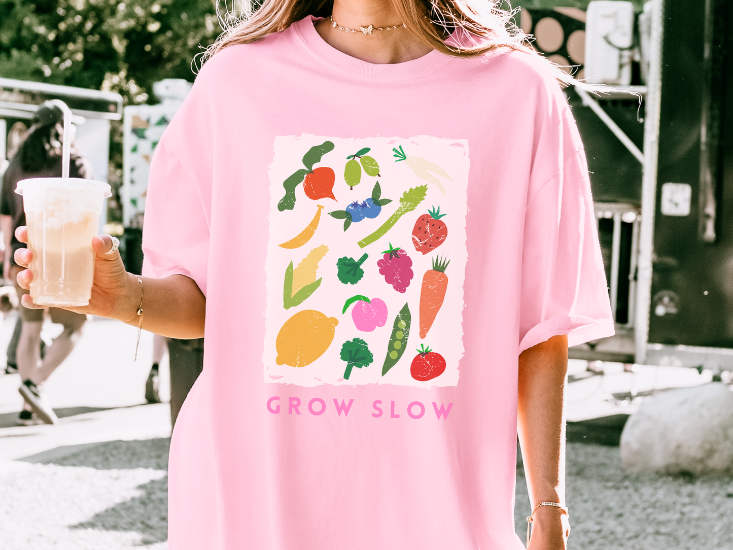 🥕 Grow Slow Mindful Veggie Garden Tee