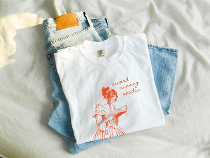 📖 Award Winning Reader Book Lover Tee