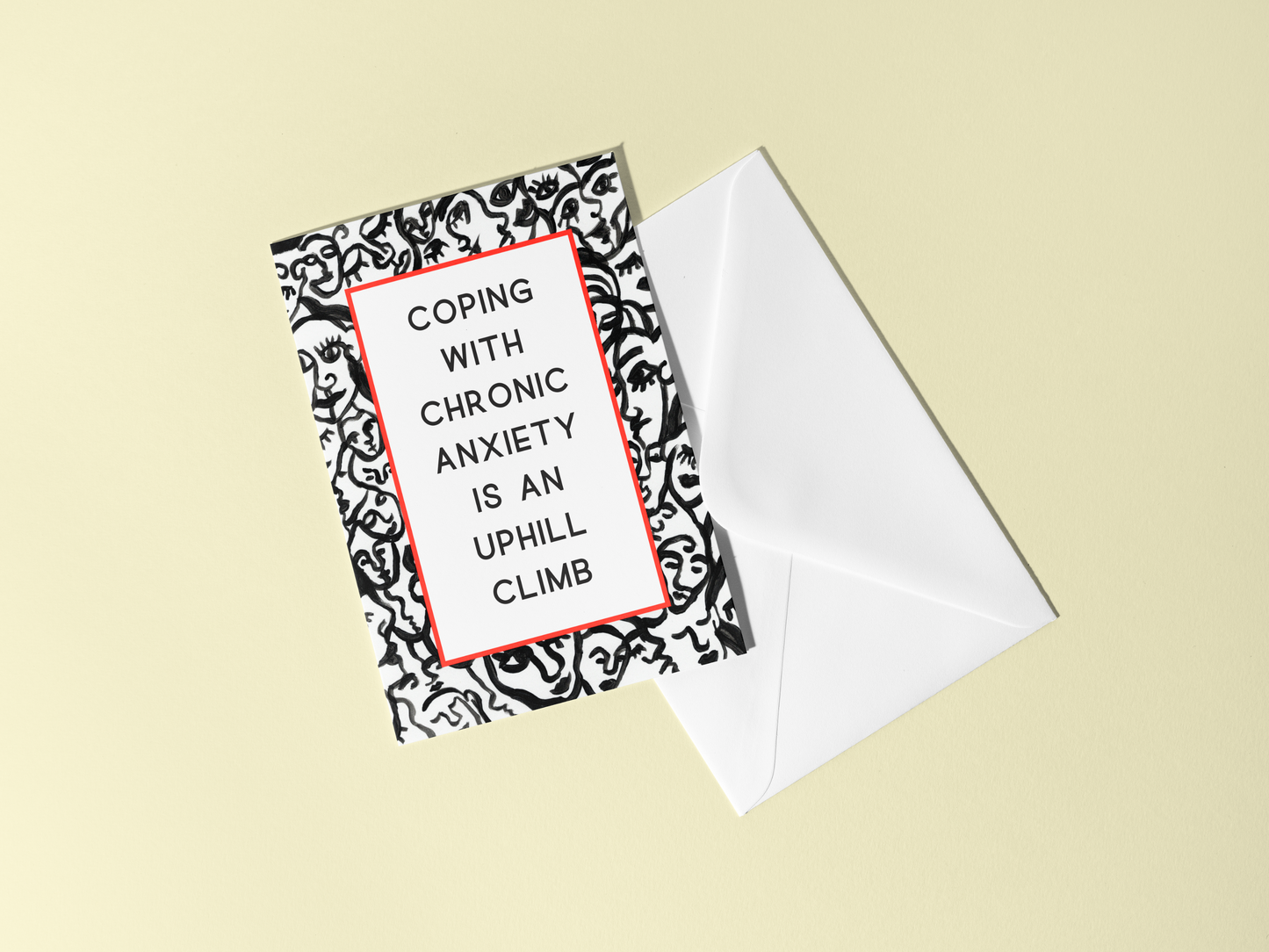 Supportive Anxiety Disorder Handmade Greeting Card
