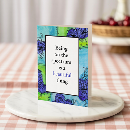 🌻 AUTISM SPECTRUM APPRECIATION Handmade Greeting Card