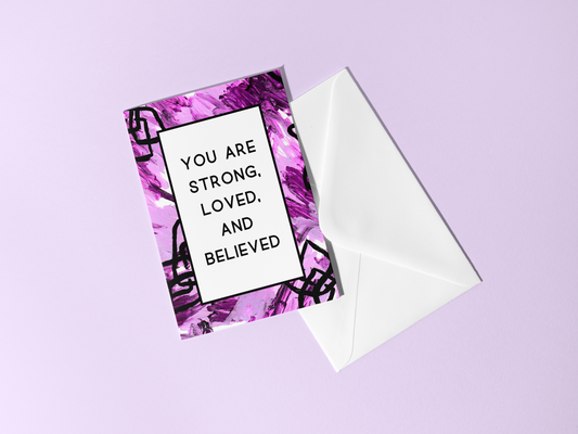 Survivor Support Handmade Greeting Card