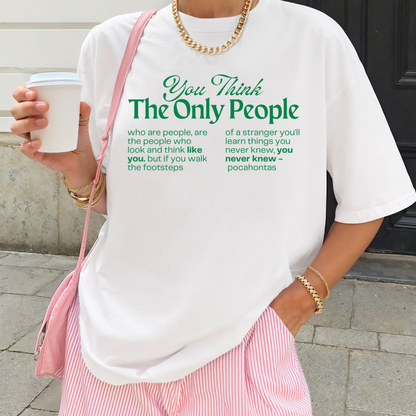 POCAHONTAS PRO IMMIGRATION Disney Inspired Front & Back Graphic Tee