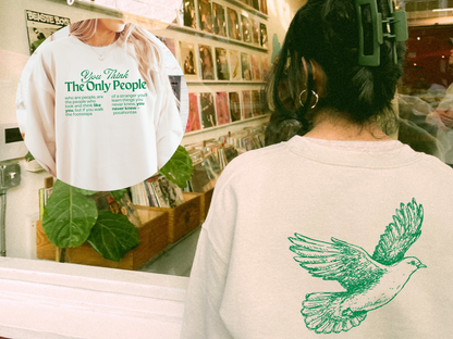🌳 Colors of the Wind Sweatshirt – Dove Art & Inspirational Quote Graphic Tee