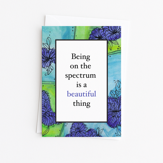 🌻 AUTISM SPECTRUM APPRECIATION Handmade Greeting Card