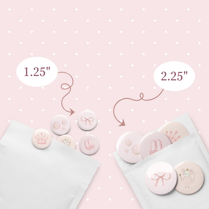 🫧  Glinda-Inspired Pastel Wicked Pin Set (5-Pack)