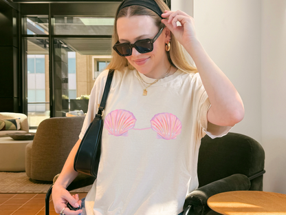 🧜‍♀️ Mermaid Shell Bra Ocean Fantasy Tee