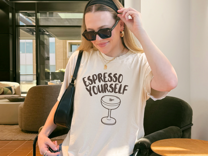 🍸 Espresso Martini Coffee Lover Pun Tee