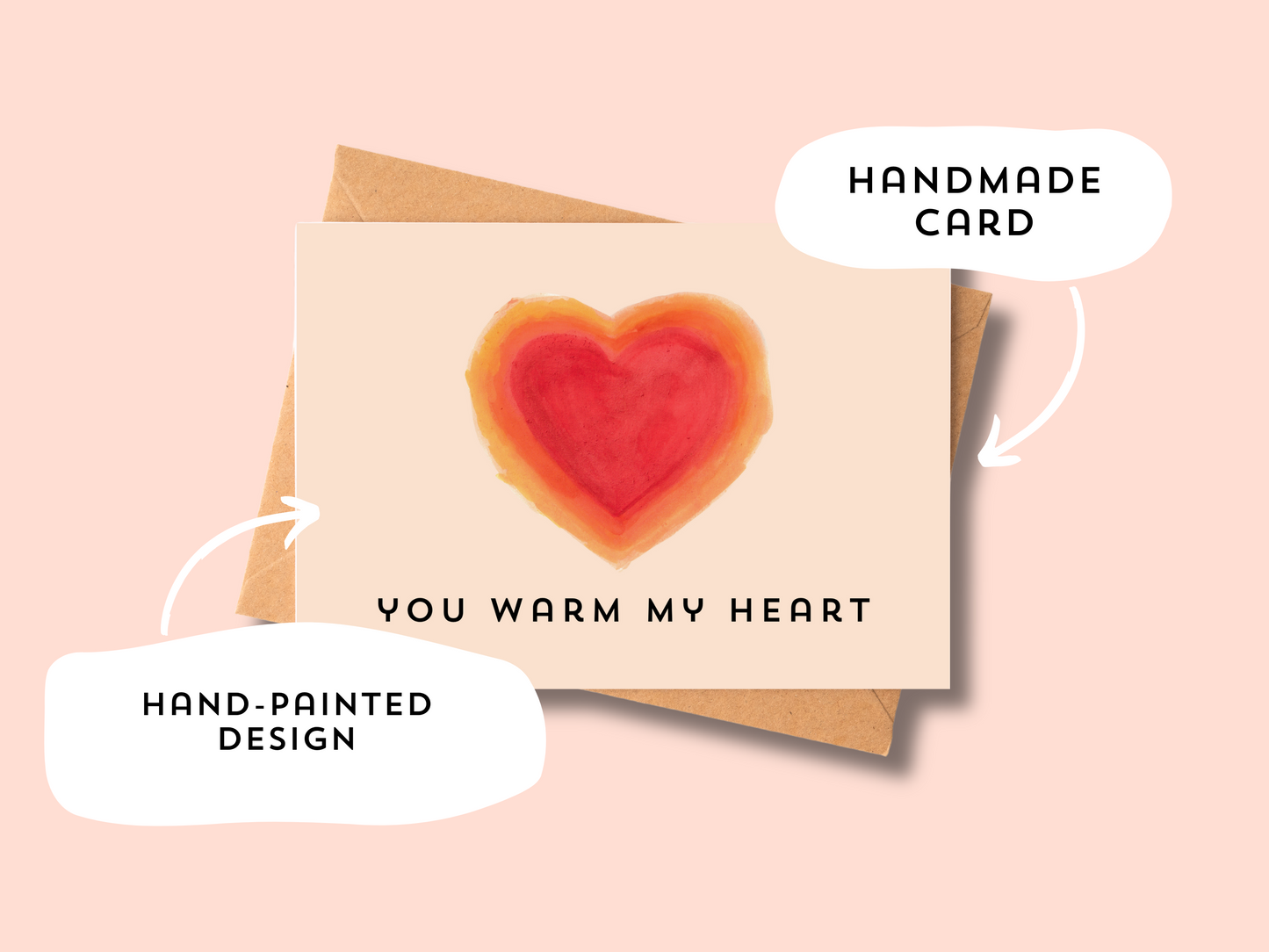 Romantic Handmade Love Greeting Card