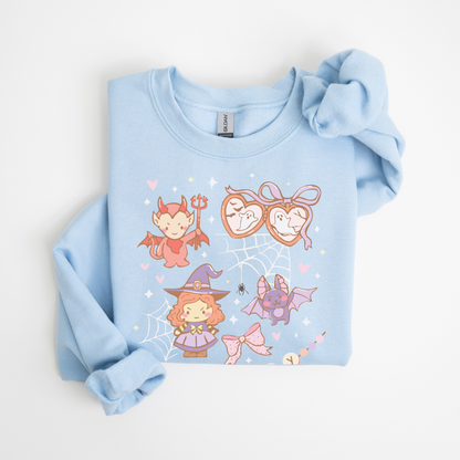 SPOOKY VIBES CUTE Pastel Halloween Sweatshirt