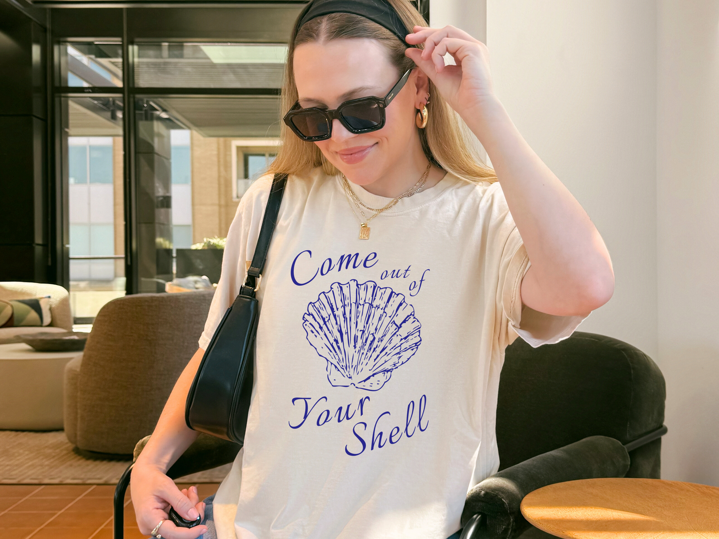 🐚 Seashell Mental Health Statement Tee