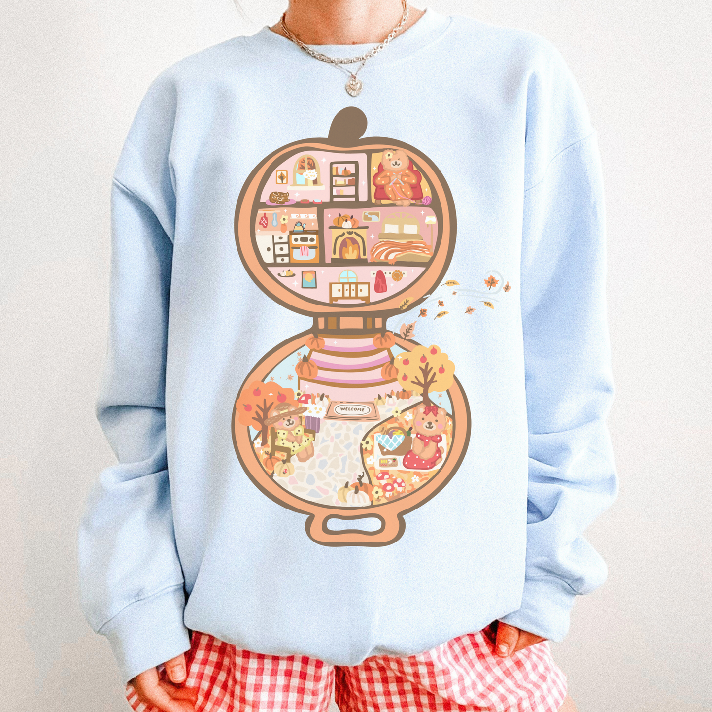 POCKET-SIZED COZY Fall Pumpkin Nostalgic Sweatshirt