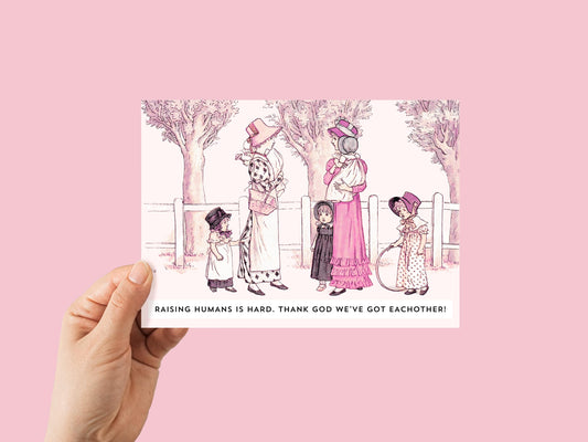 💞 Mom Friend Funny Mom Humor Happy Mother's Day Card - Vintage Women Painting