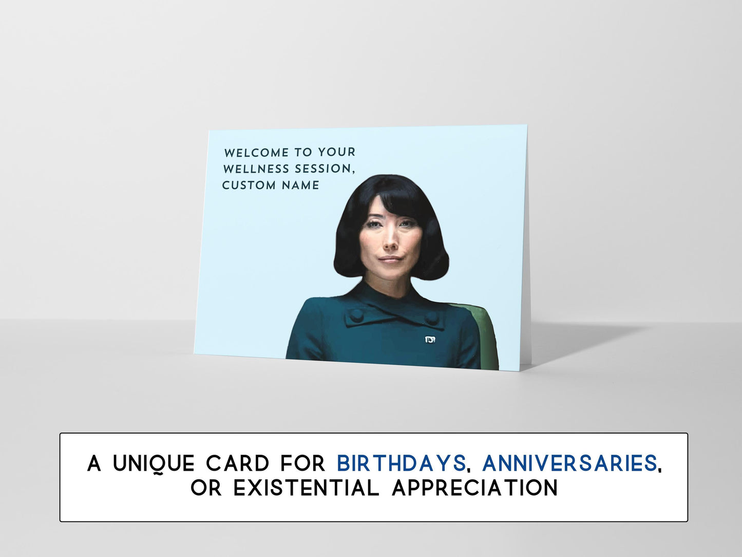 💧Custom Severance-Inspired Card - Personalized Lumon Wellness Session Greeting