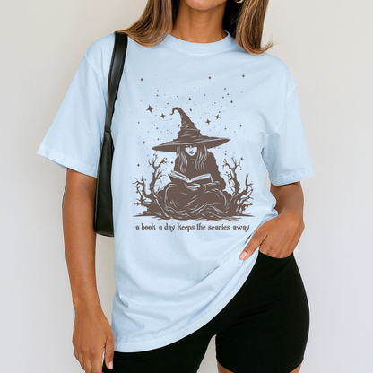 BOOKISH WHIMSICAL WITCH Fall & Halloween Tee